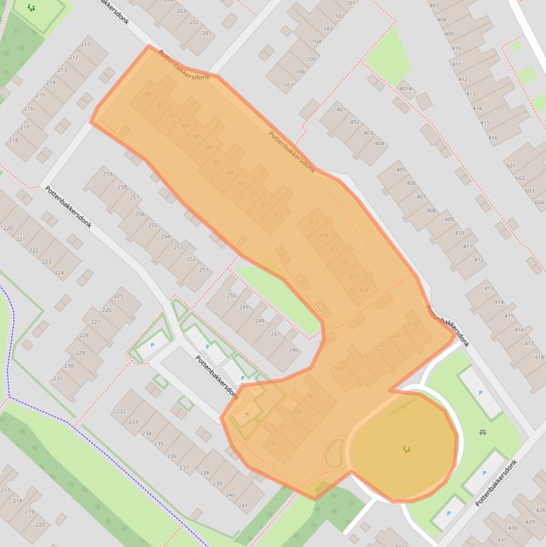 Kaart van postcodegebied 7326PD.