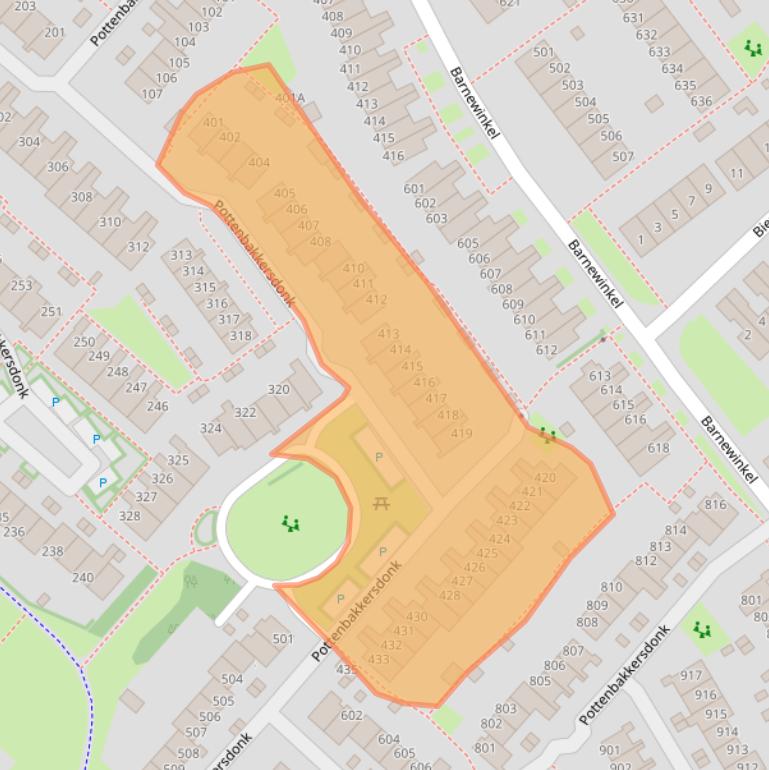 Kaart van postcodegebied 7326PE.