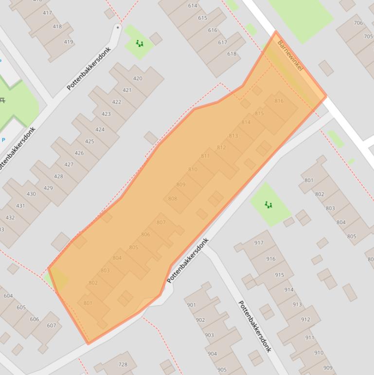 Kaart van postcodegebied 7326PL.