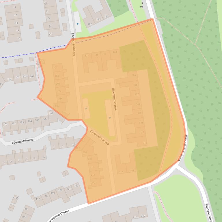 Kaart van postcodegebied 7326RK.