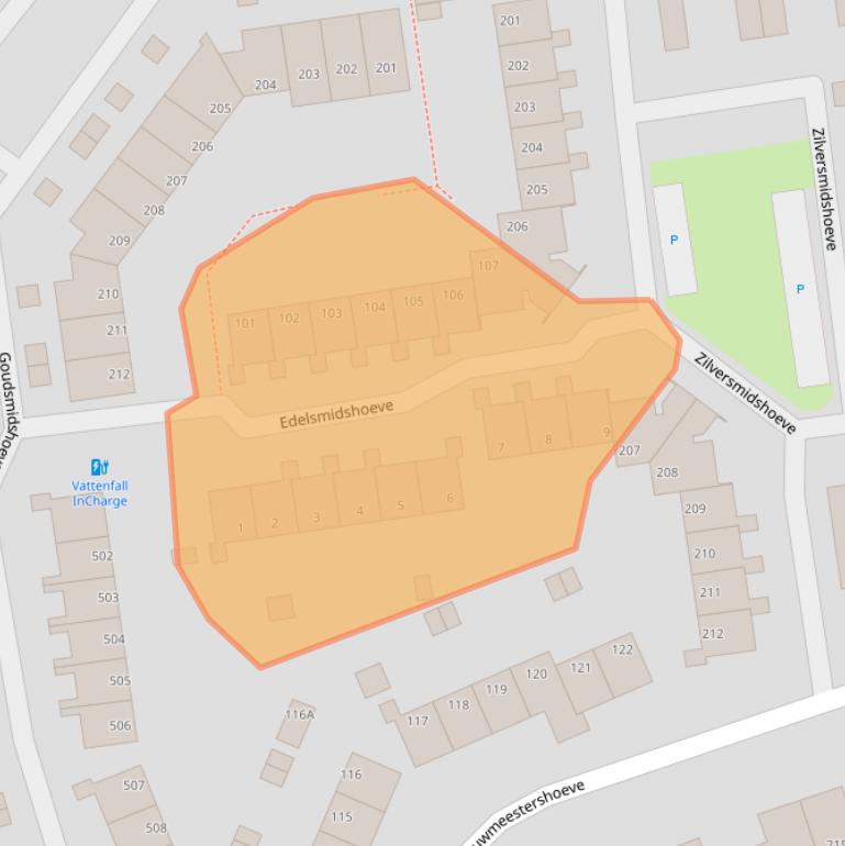 Kaart van postcodegebied 7326RL.