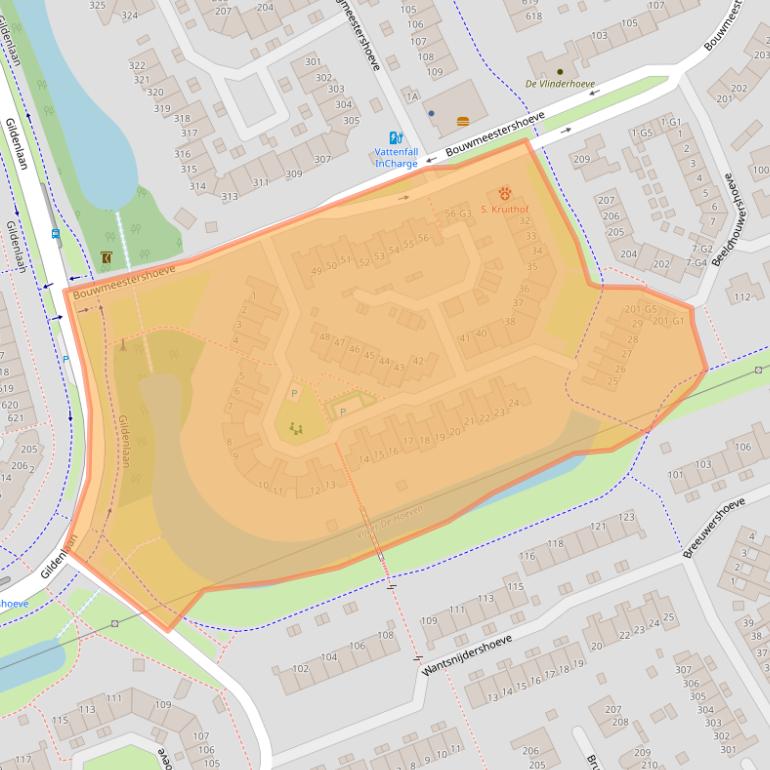 Kaart van postcodegebied 7326RM.