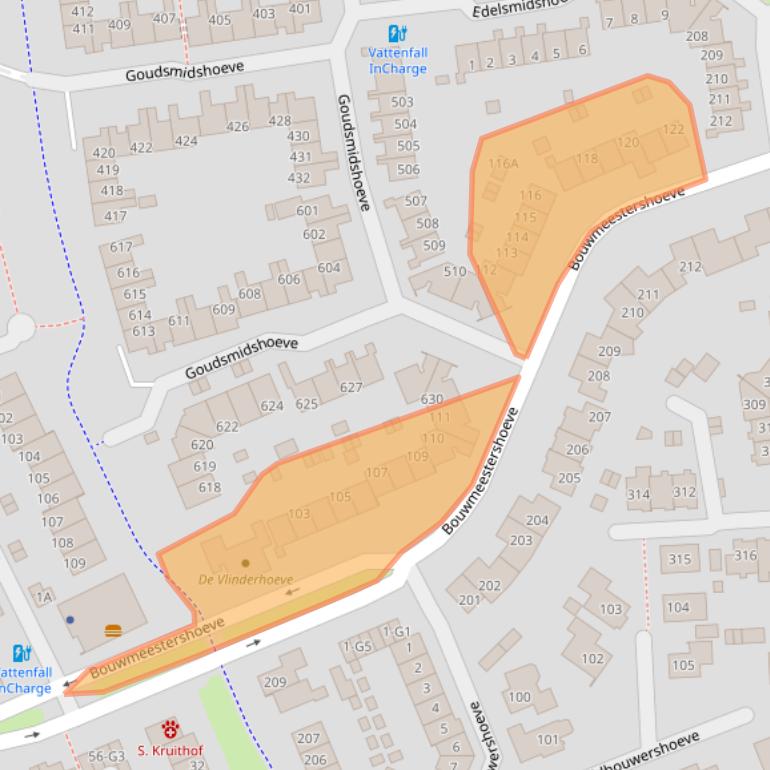 Kaart van postcodegebied 7326RN.