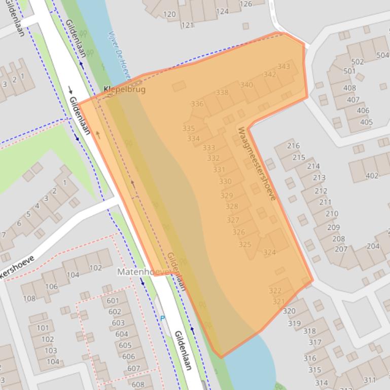 Kaart van postcodegebied 7326RW.