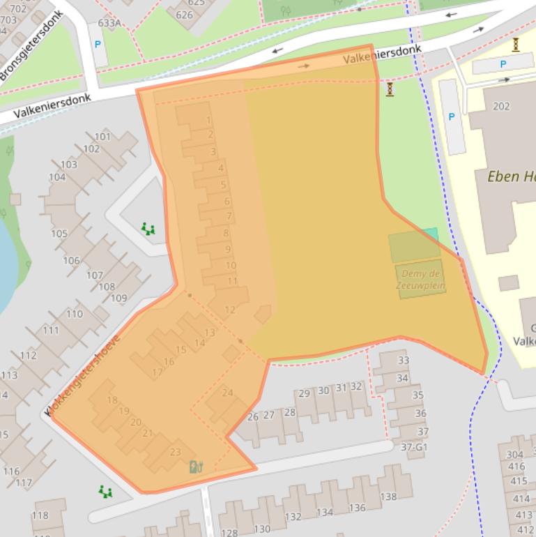 Kaart van postcodegebied 7326SB.