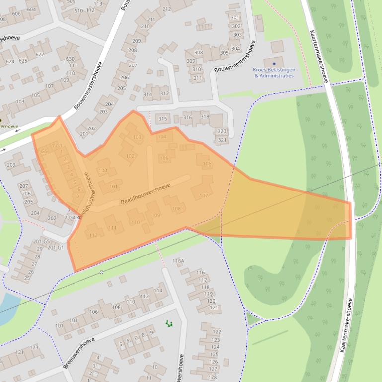 Kaart van postcodegebied 7326SH.