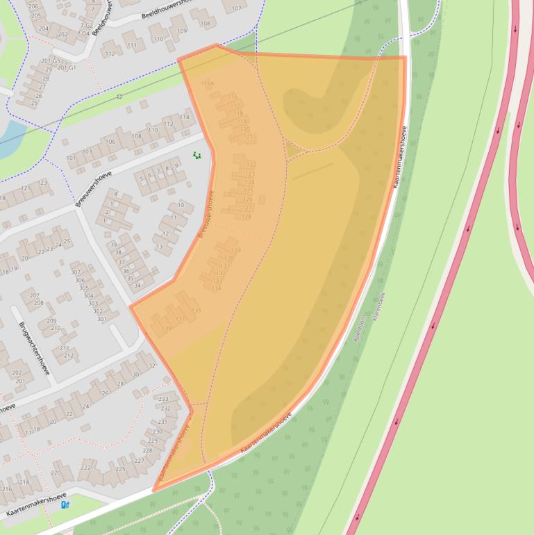 Kaart van postcodegebied 7326SR.
