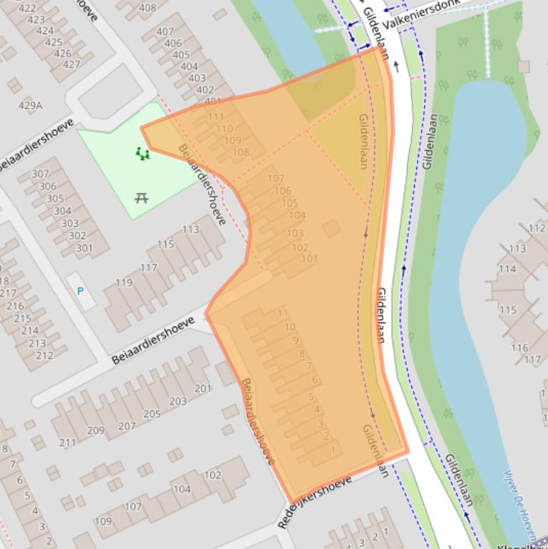 Kaart van postcodegebied 7326TA.