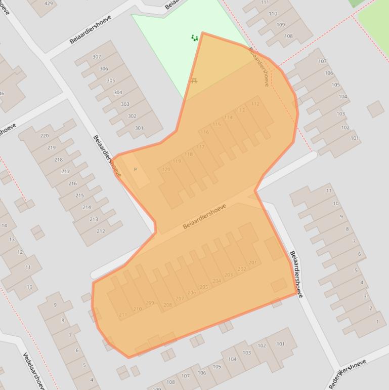 Kaart van postcodegebied 7326TB.