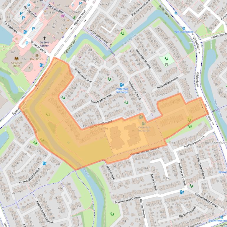 Kaart van postcodegebied 7326TH.