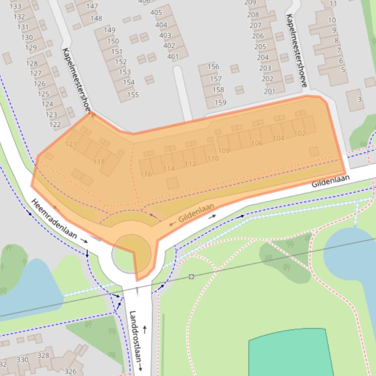 Kaart van postcodegebied 7326VB.