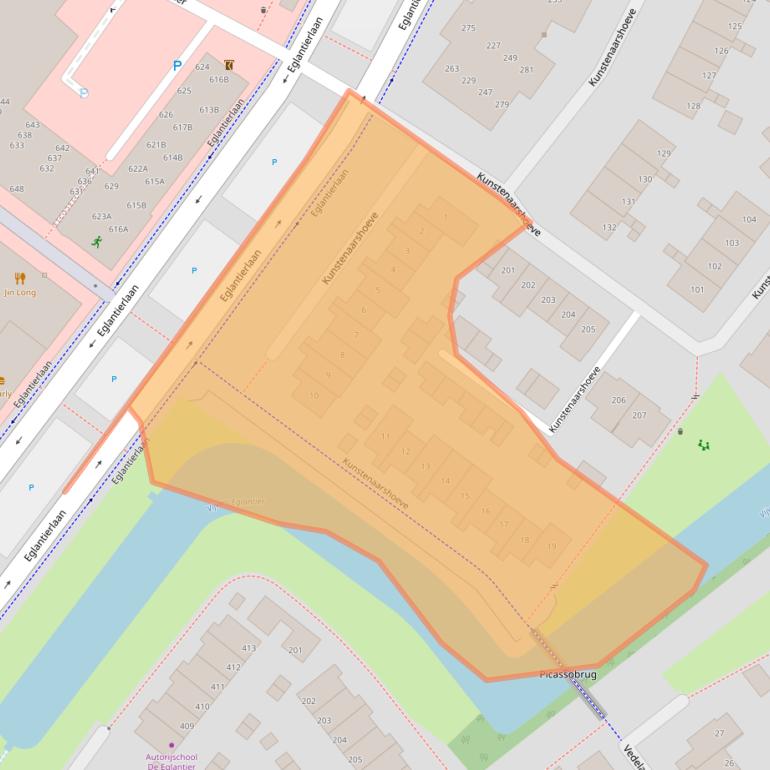 Kaart van postcodegebied 7326WB.