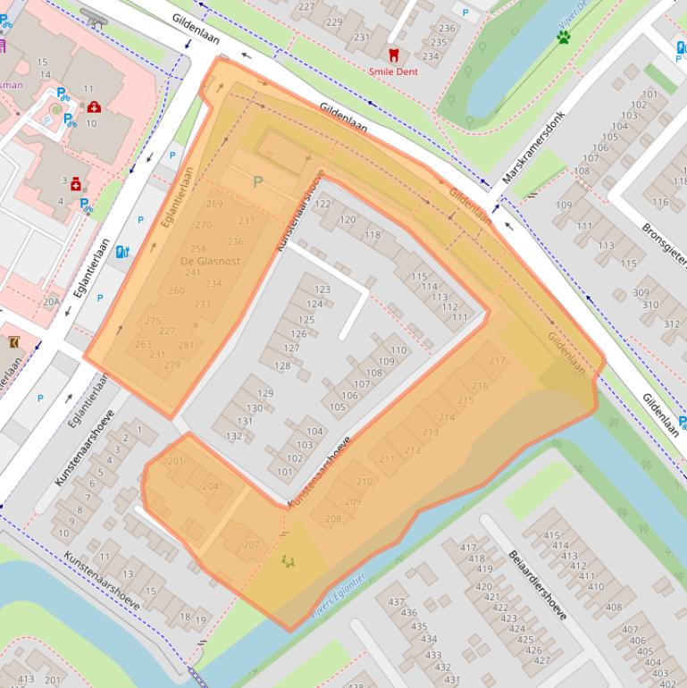 Kaart van postcodegebied 7326WD.