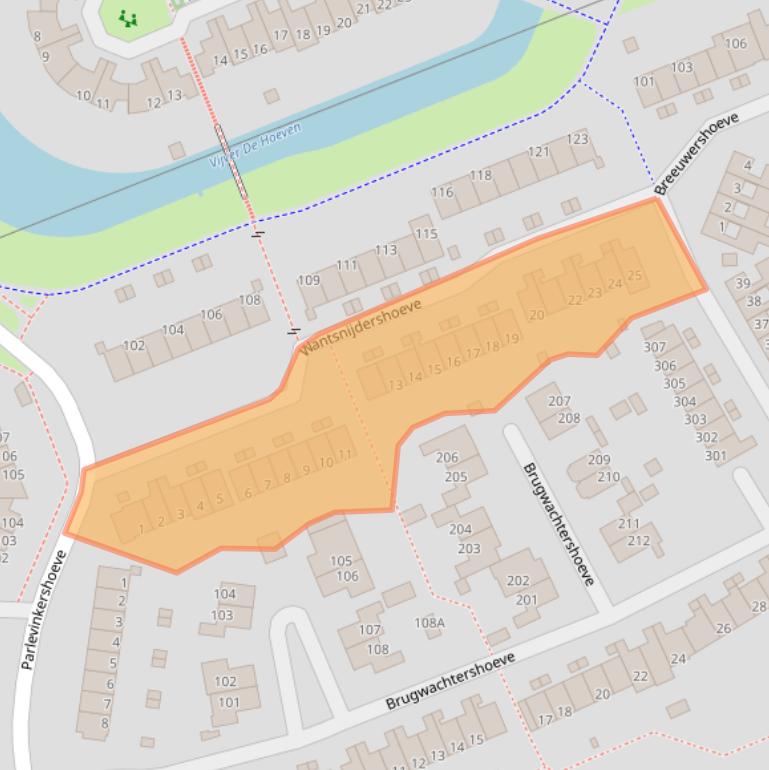 Kaart van postcodegebied 7326XA.