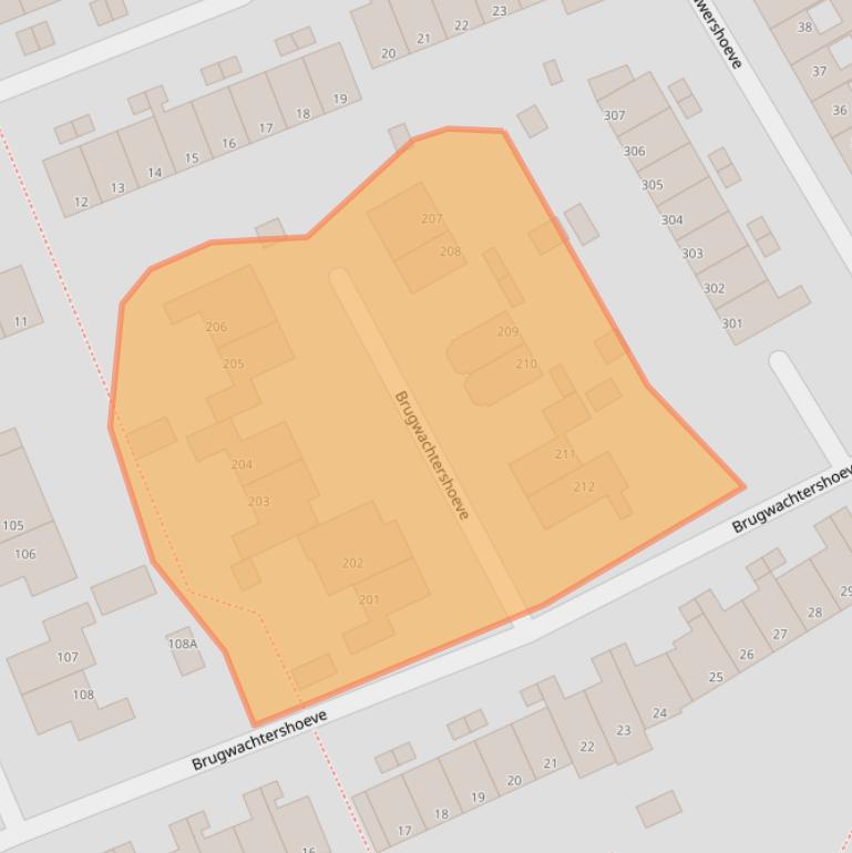 Kaart van postcodegebied 7326XG.