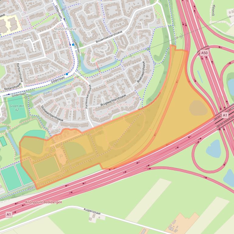 Kaart van postcodegebied 7326XK.