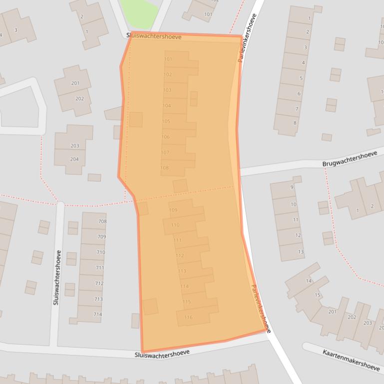 Kaart van postcodegebied 7326XN.