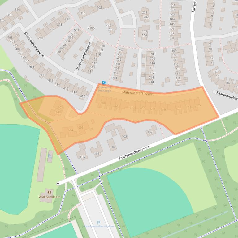Kaart van postcodegebied 7326ZH.