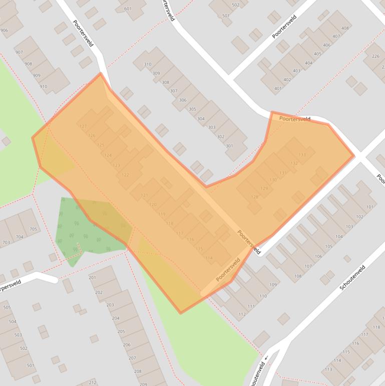 Kaart van postcodegebied 7327AG.