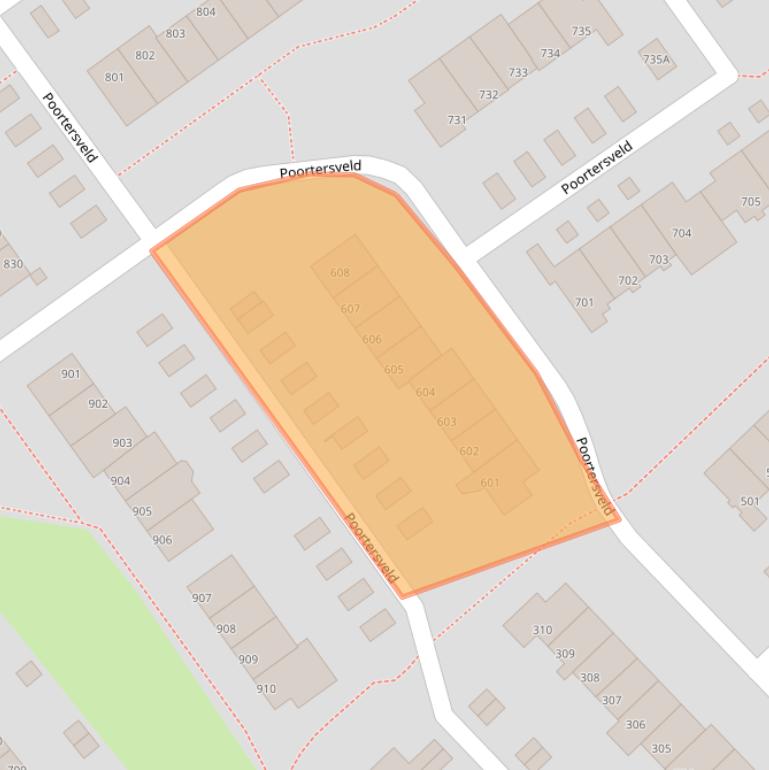Kaart van postcodegebied 7327AN.