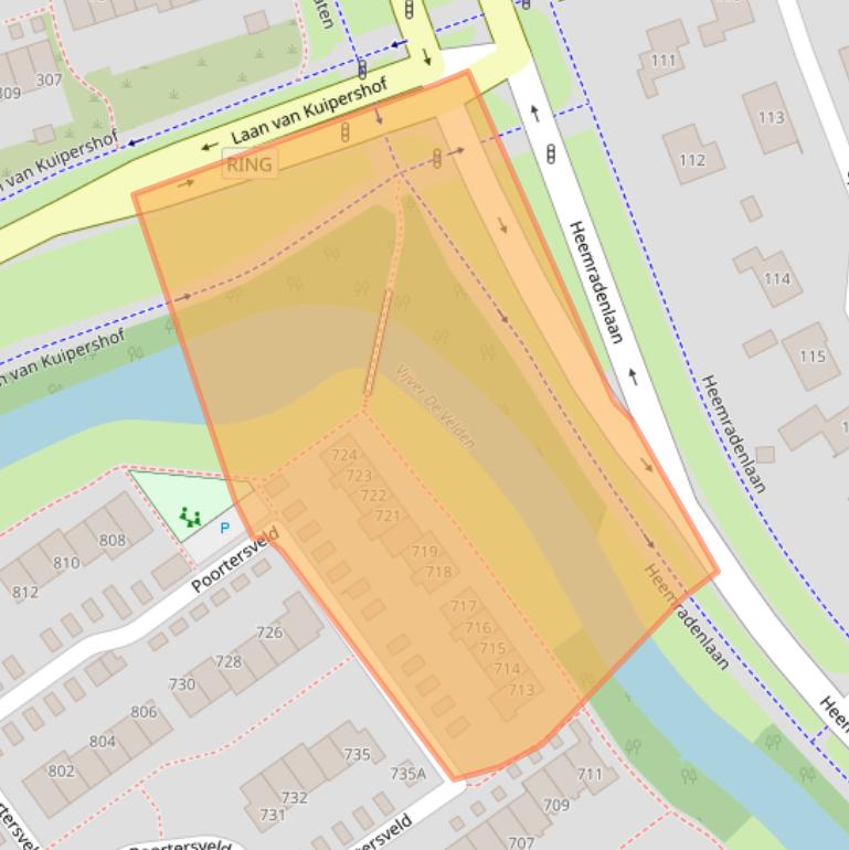 Kaart van postcodegebied 7327AR.