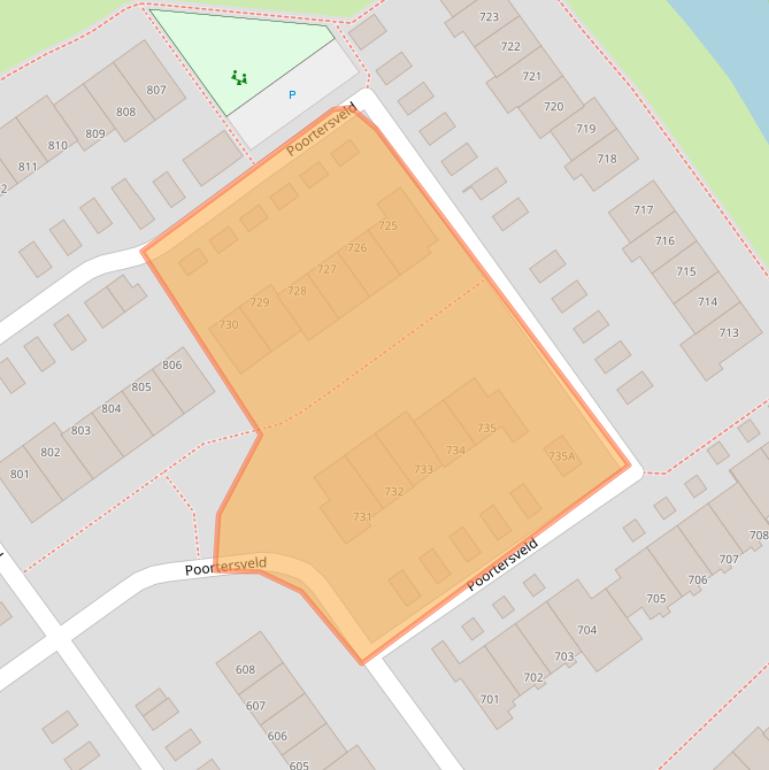 Kaart van postcodegebied 7327AS.