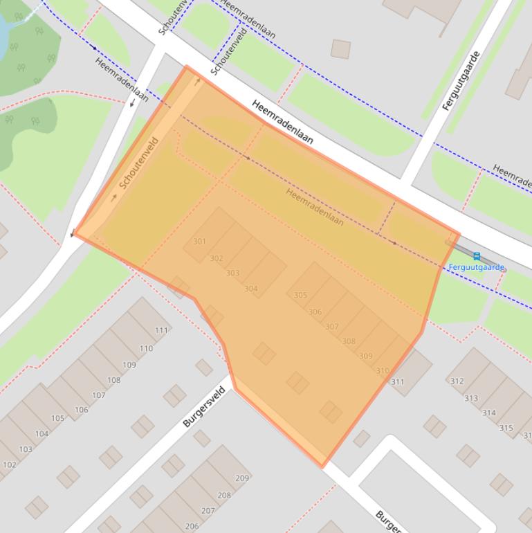 Kaart van postcodegebied 7327CE.