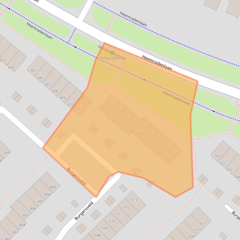 Kaart van postcodegebied 7327CG.