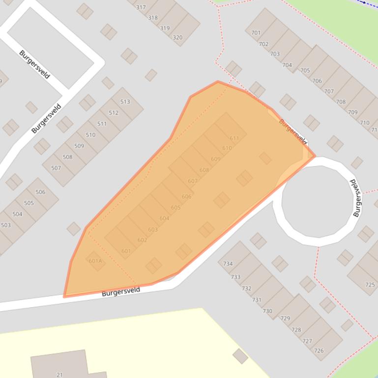 Kaart van postcodegebied 7327CK.