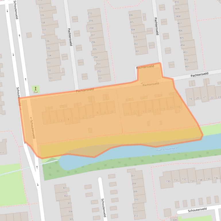 Kaart van postcodegebied 7327CP.