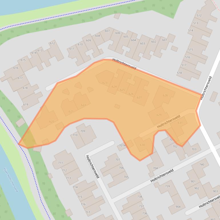 Kaart van postcodegebied 7327DS.