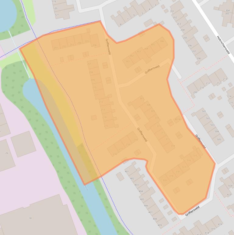 Kaart van postcodegebied 7327DW.