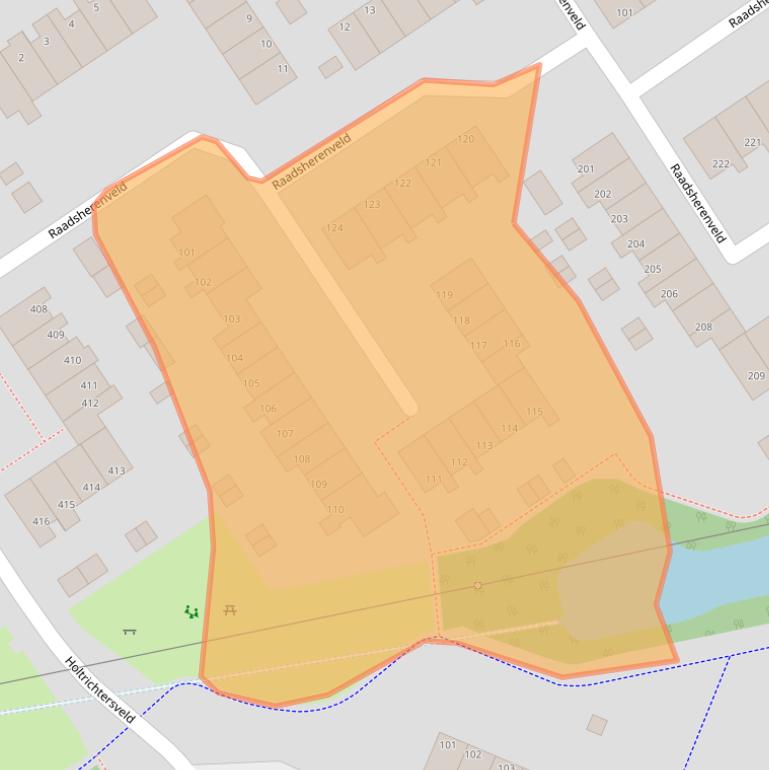 Kaart van postcodegebied 7327ES.