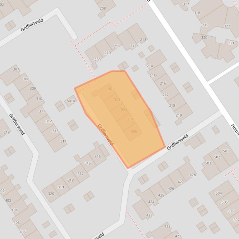 Kaart van postcodegebied 7327GA.