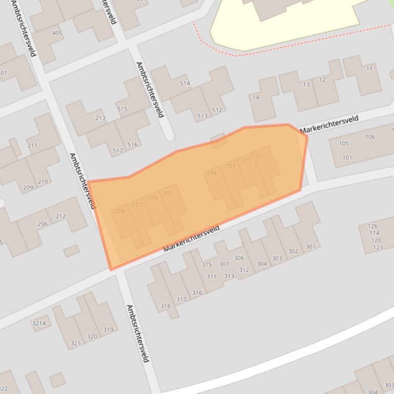 Kaart van postcodegebied 7327JK.