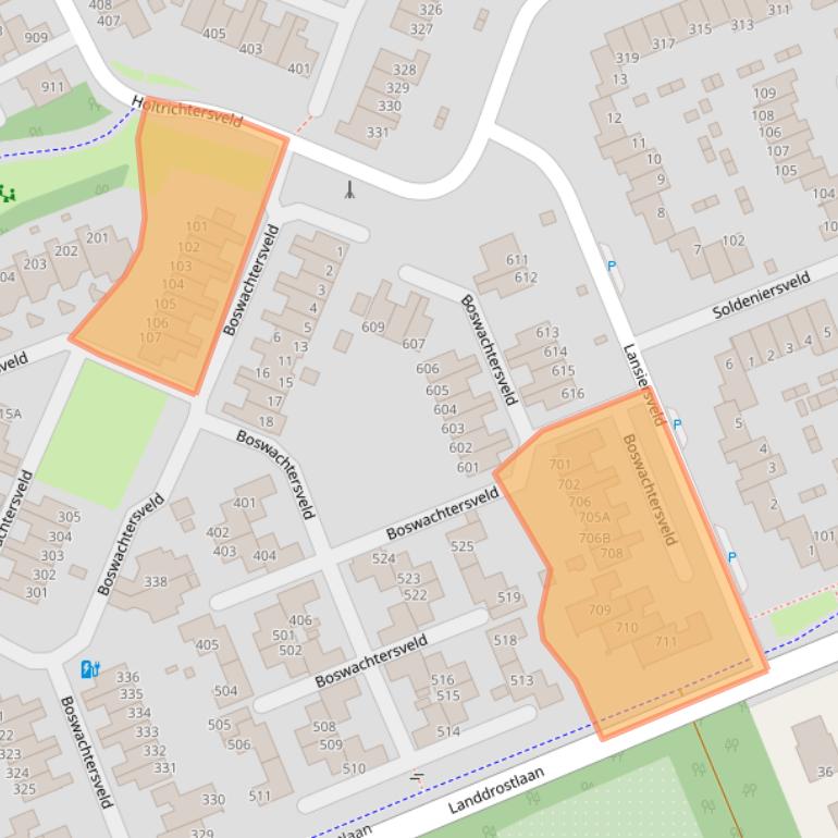 Kaart van postcodegebied 7327JR.