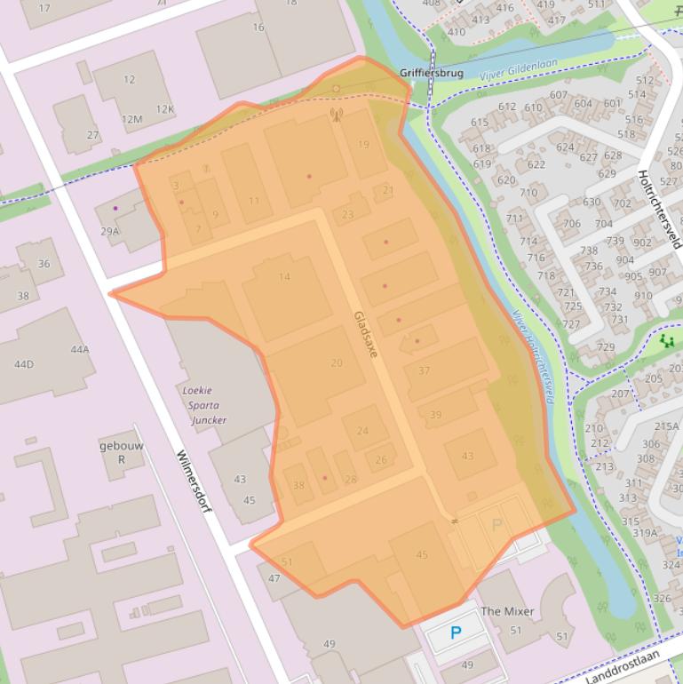 Kaart van postcodegebied 7327JZ.