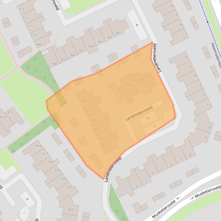 Kaart van postcodegebied 7327KB.