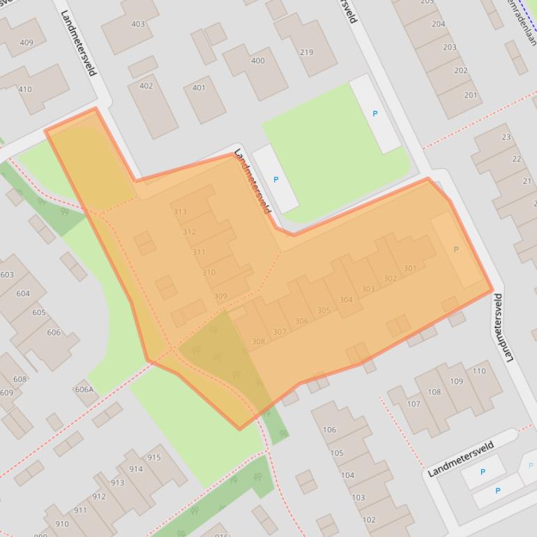 Kaart van postcodegebied 7327KC.