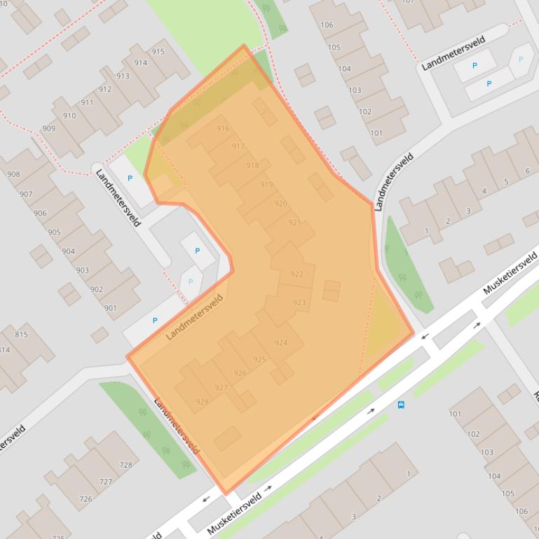 Kaart van postcodegebied 7327KH.