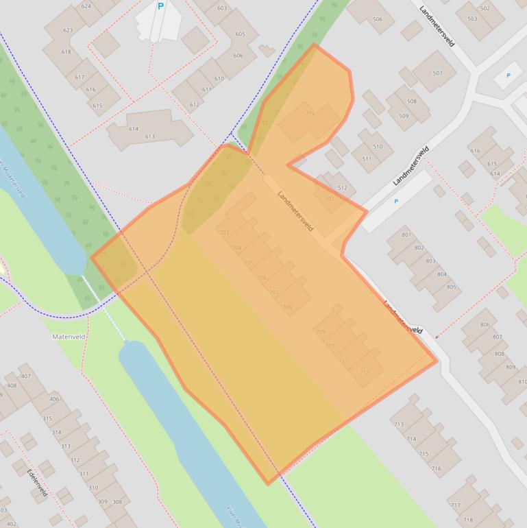 Kaart van postcodegebied 7327KJ.