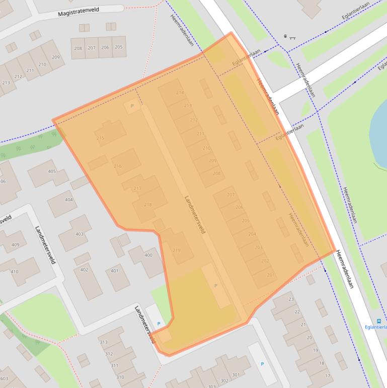 Kaart van postcodegebied 7327KN.