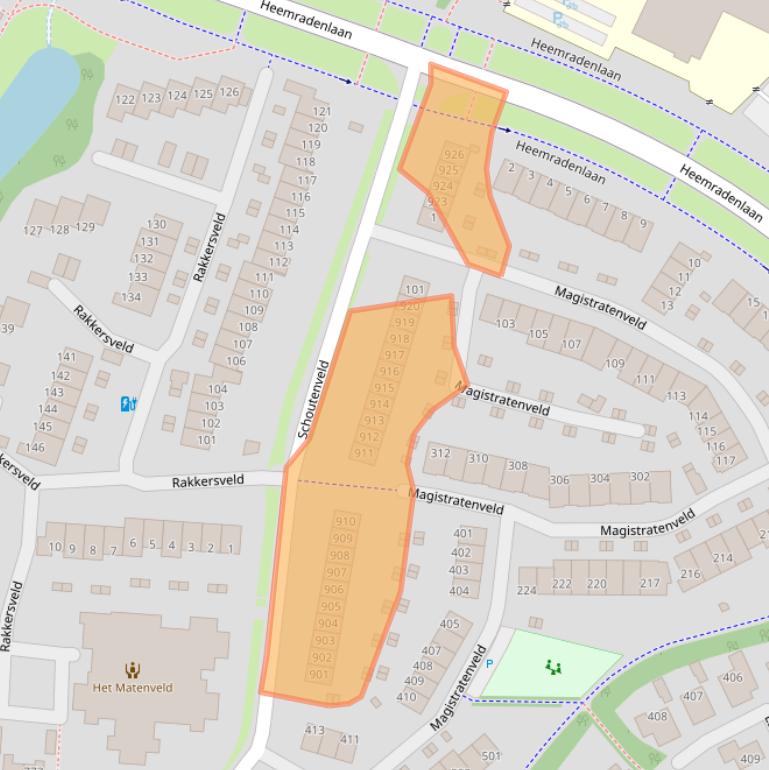 Kaart van postcodegebied 7327LB.