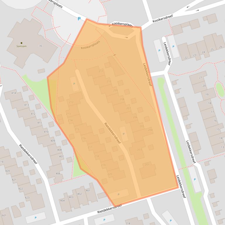 Kaart van postcodegebied 7328AB.
