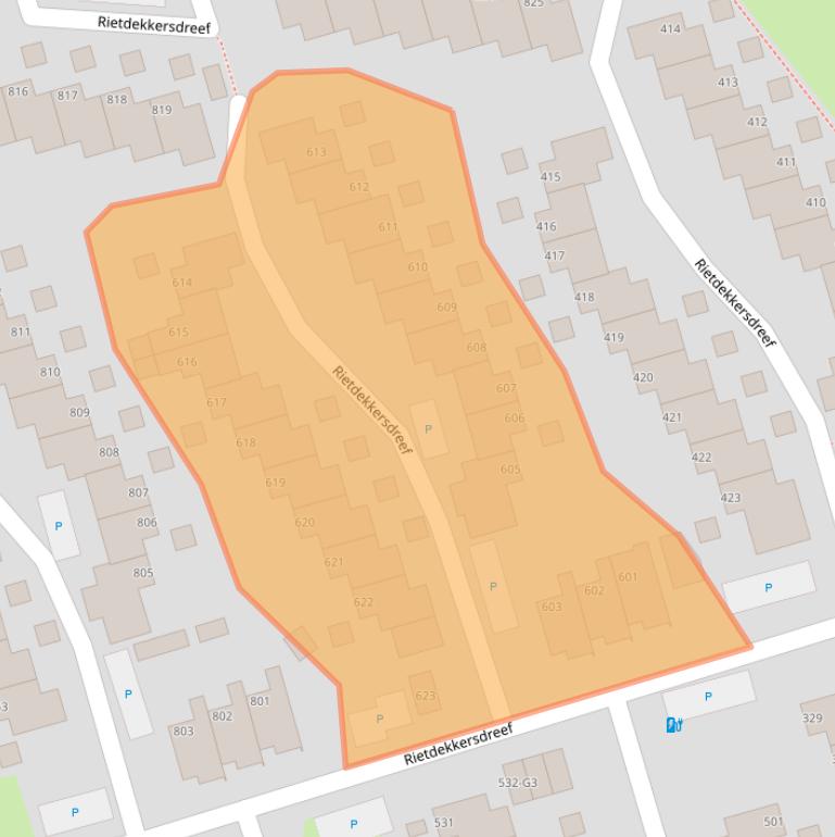 Kaart van postcodegebied 7328AJ.