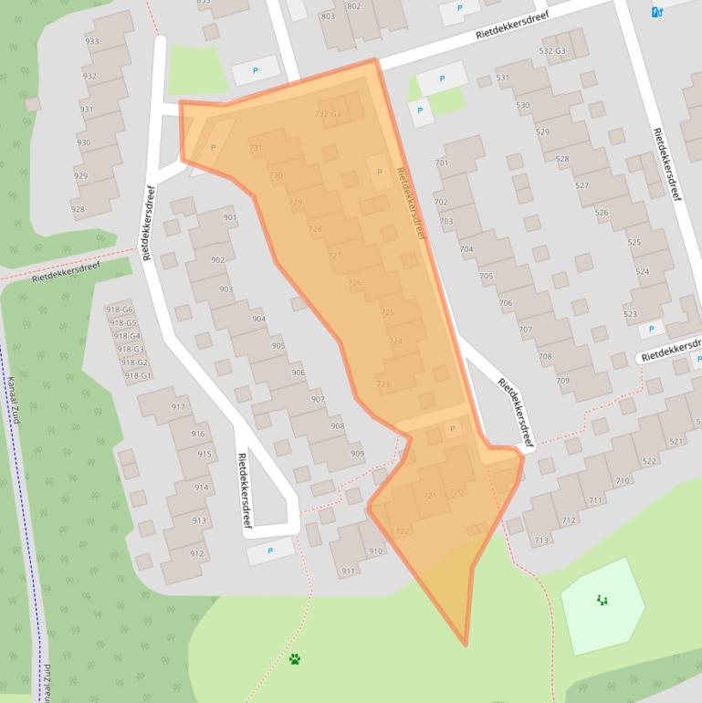 Kaart van postcodegebied 7328AL.