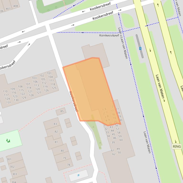 Kaart van postcodegebied 7328BA.