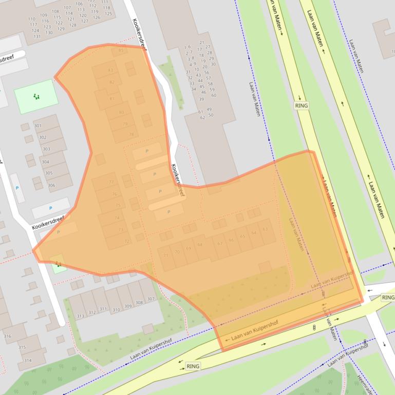 Kaart van postcodegebied 7328BD.