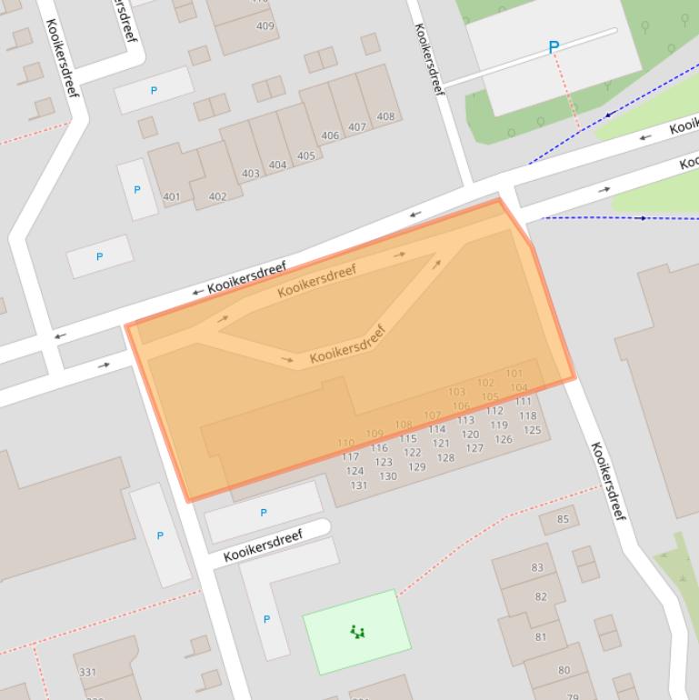 Kaart van postcodegebied 7328BE.