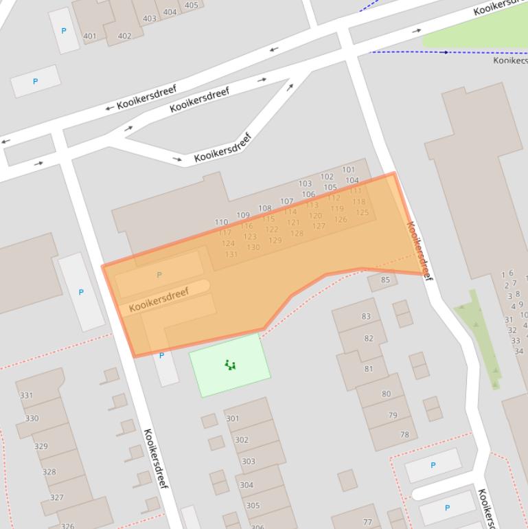 Kaart van postcodegebied 7328BG.